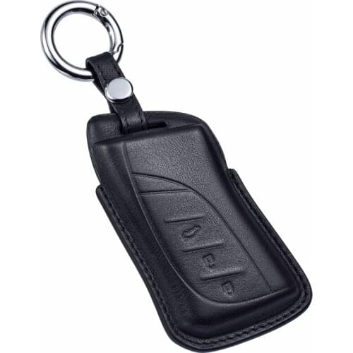 Genuine Leather Car Key Cover Case For LEXUS ES Z10 UX AA1 AH1 LS F5 ES300h ES350 ES200 ES260 LS350 LS500h Fob Key Car-Styling