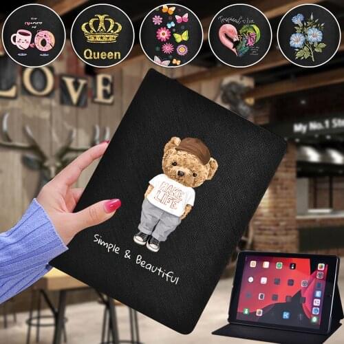 Tablet Case For iPad 2/3/4/Mini 1/2/3/4/5/2017 5th/2018 6th/2019 7th-Tablet Lightweight Hard Shell Pu Leather Stand Cover Case