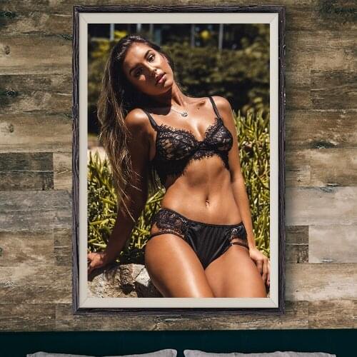 E398 Ashleigh Menin Sexy Model Movie Star Wall Silk Cloth Poster Art Home Decoration Gift