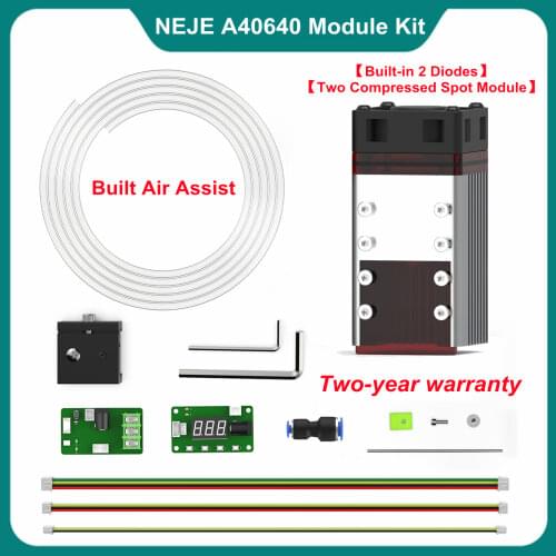 NEJE 80W Double beam Laser Module Kit High Power 450nm TTL Module for CNC Laser Engraving Machine Wood Cutter Tool Metal Engrave