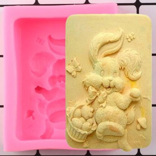 Rabbit Butterfly Soap Mold Easter Fondant Cake Decorating Tools Silicone Mould Candy Chocolate Gumpaste Molds Polymer Clay Mold