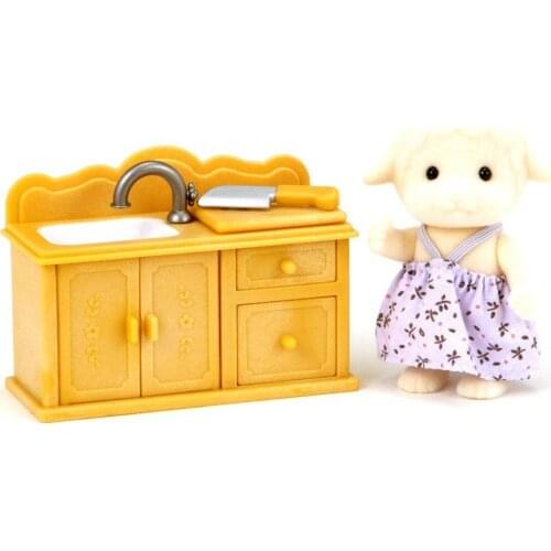 Sylvanian Families Sheep Sister And Set Kitchen