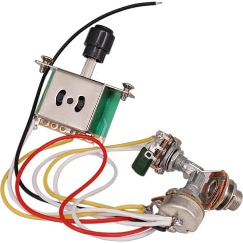 MagiDeal Complete Circuit Wiring 500K 3-Way Toggle Switch for TL Guitar DIY