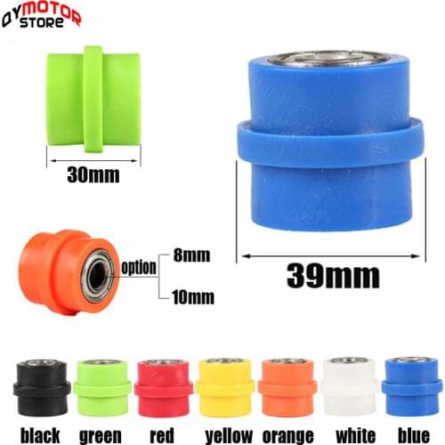 Metal Plastic Drive Chain Concave Pulley Roller Slider Tensioner Wheel Guide For Pit Dirt Street Bike Bicycle Cycling 8mm 10mm