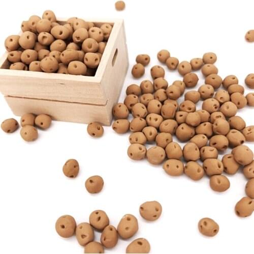 10PCS Dollhouse Miniature Model Mini Handmade Food Vegetables Potato Kitchen Decor Gift 1:12 Dollhouse Potato