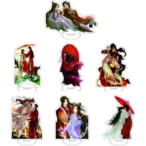 Fashion Anime Tian Guan Ci Fu Acrylic Key Chain Cartoon Xie Lian Hua Cheng Cute Fun Kawaii Cosplay Accessories Gifts For Student