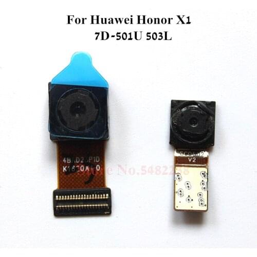 100% Original Back camera Module For Huawei Honor X1 7D-501U 503L Front Rear Camera Flex cable connector Replacement parts