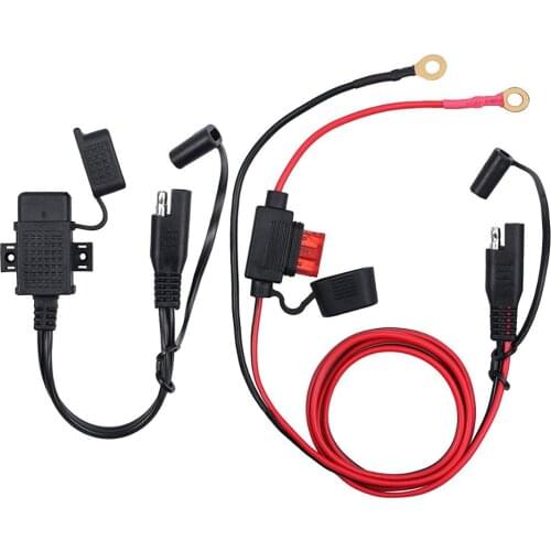 Motorcycle Phone Charger Kit Waterproof Motorcycle 12V SAE to USB Interface Phone GPS Charger Cable Adapter Kit Inline Fuse