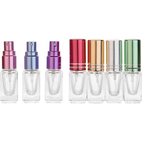 1pc 3ml Mini Glass Perfume Spray Bottle Spray Atomizer Empty Cosmetic Container Travel Refillable Bottles
