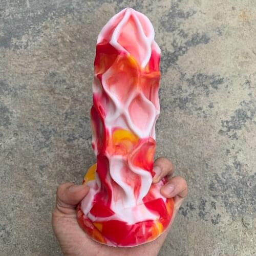 Soft Liquid Silicone Big Anal Plug With Suction Cup Skin feeling Realistic Dildo Sex Toys for Woman Strapon Female Masturbation