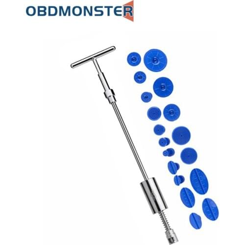 Car Paintless Dent Repair Puller Kit Adjustable T-Bar Tool for Car Auto Body Hail Damage Dent Removal