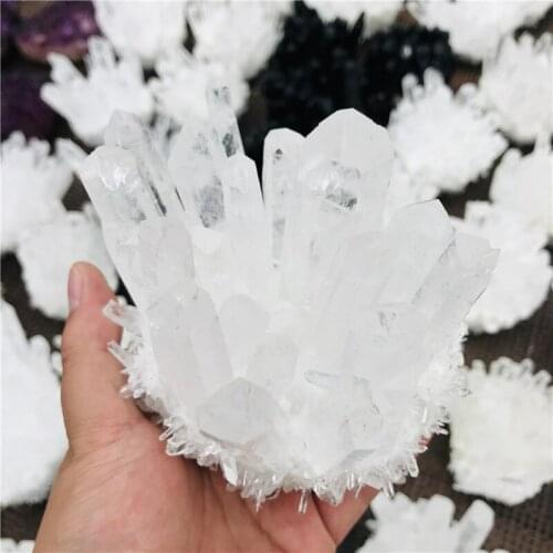 Natural Clear Quartz Crystal Cluster Minerals for Meditation Positive Healing Chakra Reiki Stone Home Furnishing decorat