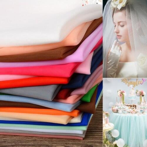 NEW Arrival Wide 160CM Encryption Soft Micro Stretch Mesh Fabric Lace DIY Wedding Decoration Clothing Mosquito Net Cloth P133