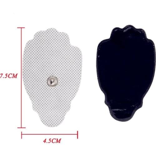 Palm Shape Non-woven Snap Electrode Pads Adhesive Gel Paste for EMS TENS Unit Electric Therapy Massager Slim Patch Sticker 20pcs