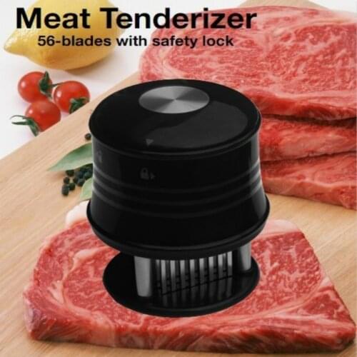 Professional Meat Tenderizer Needle With 56 Stainless Steel Blades Kitchen Cooking Tools Tender Meat Hammer For Beef Steak