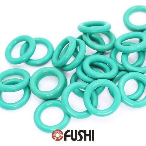 CS3mm FKM Rubber O RING OD 50/51/52/53/54/55/56/57/58/59/60/61/62*3 mm 50PCS O-Ring Fluorine Gasket Oil seal Green ORing