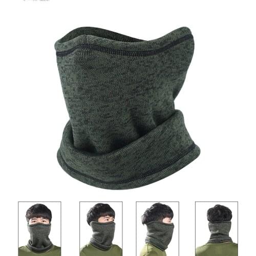Magic Headband Winter Fleece Neck Warmer Gaiter Half Face Mask Cold Weather Scarf Hood Snowboard Bicycle Bandana Headwear Men
