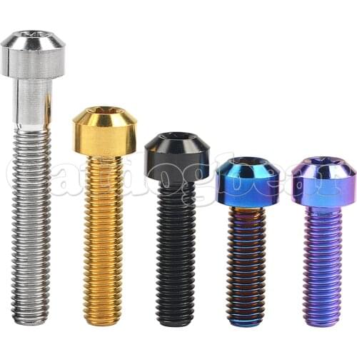 Catdogbear Titanium Bolt M8 x 10 15 20 25 30 35 40 45 50mm Torx T40 Screw for Motorcycle Car Refit