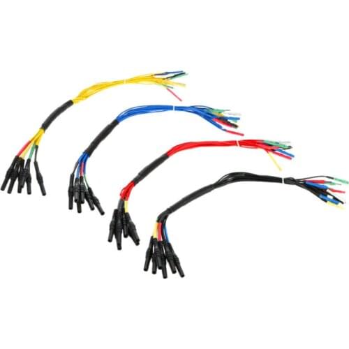 4PCS Hantek HT306 6 Way Universal Breakout Leads 6 Channel Car Multifunctional Lead HT306 for Auto Diagnostic Oscilliscope