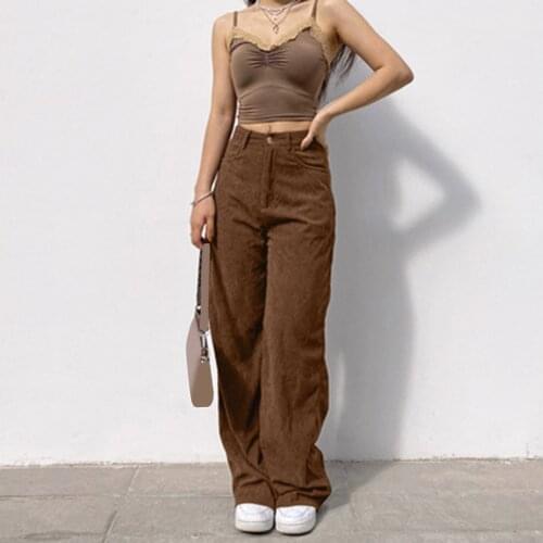 XIYOUNGYOUNG Women's Corduroy Trousers