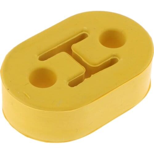1Pcs YELLOW Polyurethane Car Exhaust Muffler Hangers Mount Bracket Universal