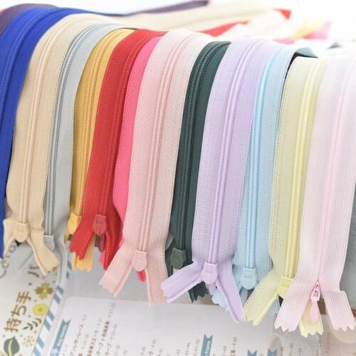 10pcs/set 40cm Long Invisible Zippers DIY Nylon Coil Zipper For Sewing Clothes Accessory