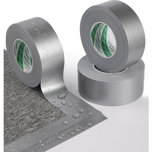 50m/Roll Silver gray Cloth Base Tape Self Adhesive Tape For Carpet DIY Decoration Width 10mm-60mm