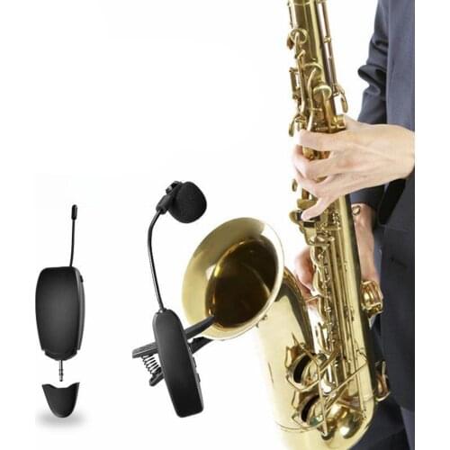 Wireless UHF Saxophone Microphone System Professional Sax Receiver Transmitter Wireless Saxophone Microphone System Accessories