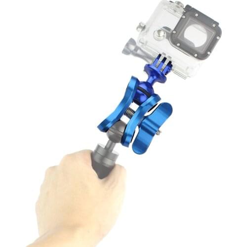 BGNing Ball Head Clip Lamp Arm Bracket with Aluminum Butterfly Clamp Clip for Gopro Diving Photography Tripod Mount Adapter
