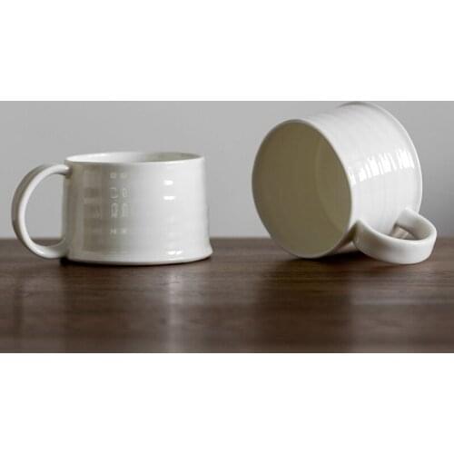 Japanese style simple ceramic hand made coffee cup afternoon tea cup Italian latte cup