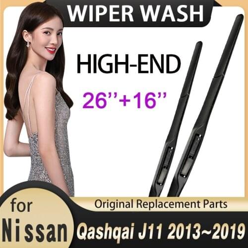 For Nissan Qashqai J11 2013 2014 2015 2016 2017 2018 2019 Front Windscreen Windshield Wipers Car Accessories Car Wiper Blades