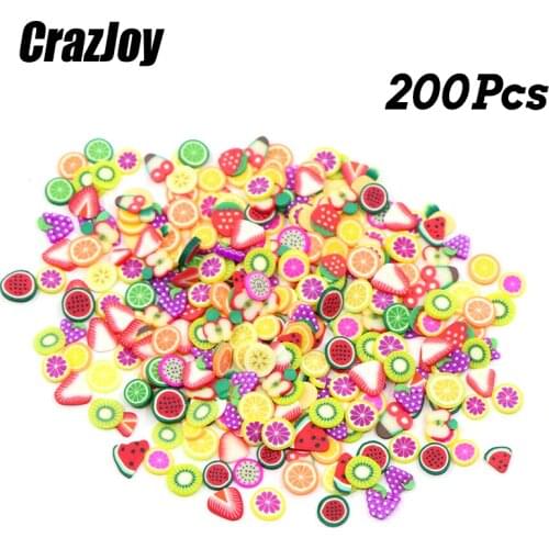 Slimes Addition Soft Fruit Fimo Slices For Slime Fluffy Lizun DIY Nail Mobile Supplies Slime Charm Accessories Kits For Children