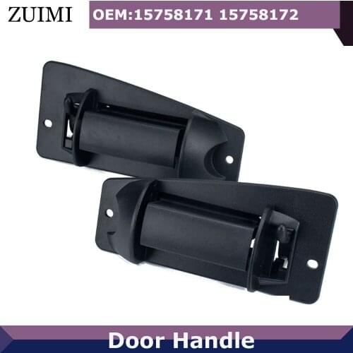 Extended Cab Rear Outside Door Handles Set Black For 1999-2006 Chevrolet Silverado Sierra 1500 2500 15758172 15758171 GM1520115