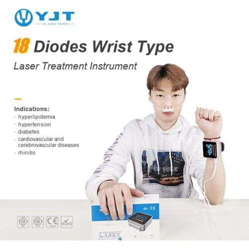 650nm Laser Laser Therapy Watch Diabetic Wrist Watch for Rhinitis Hypertension Treatment Sinusitis Therapeutic Apparatus