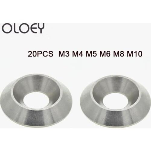 M3 M4 M5 M6 M8 M10 304 Stainless steel Head Countersunk Screw Gasket Washer Joint Ring Backup Ring For FPV RC Car Accessories