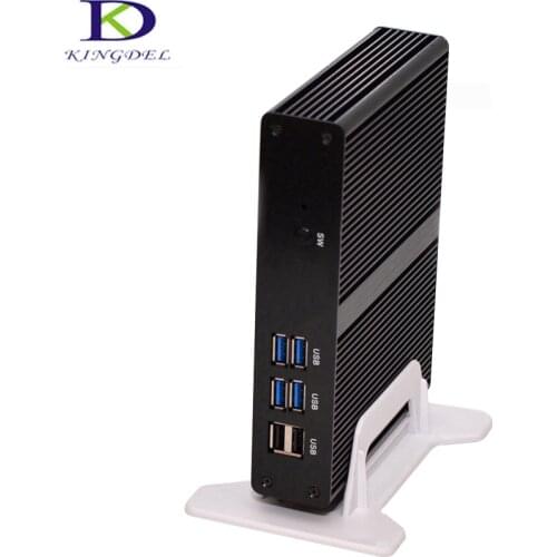 Promotion Intel Celeron 3215U 3556U 3205U Fanless Mini PC Windows 10 Micro Computer HTPC USB 3.0 Wifi HDMI VGA 2M Cache, 1.70GHz