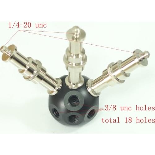 Multifunctional Magic Ball 3/8" Holes with 3pcs 3/8" male to 1/4" male adaptors