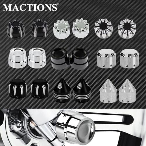 Motorcycle 29mm Front Axle Nut Cover Cap Bolt For Harley Sportster XL883 1200 Touring Wide Glide Dyna Fat Bob Softail Dyna VRSC