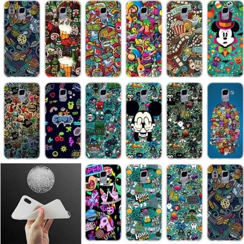 Soft silicone Phone case Cover comics FOR Coque Samsung Galaxy J6 J4 J8 J7 2018 Plus J3 J5 J7 Prime Pro 2017 2016 Casse