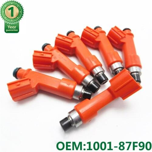 Set 6 MATCHED flow Fuel Injector/injection Nozzle 1001-87F90 100187F90 for Toyota Supra 2JZ 7MG 850 cc