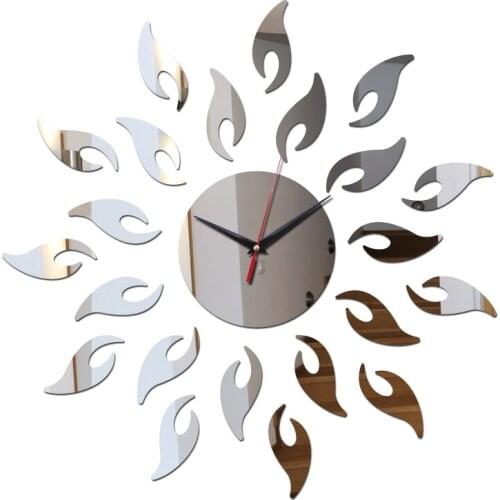 New real sunacrylic large pattern mirror wall sticker stickers kitchen modern design 3d interior decoration living room