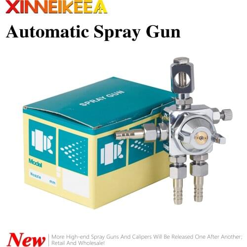 Stainless Steel Spray Gun ST-6 Automatic Paint Spray Paint 0.5 1.0 1.3 1.5 Spraying Tools Water-based Paint Spray Gun Spray Gun