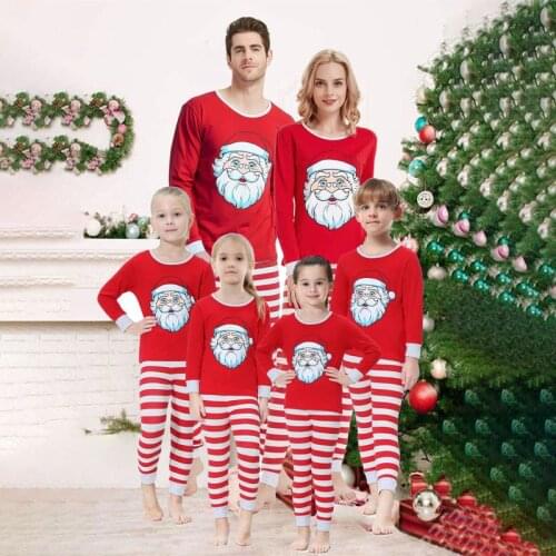 2019 New Family Pajamas Look Mommy and Me girl Clothes O-neck Long Sleeve Christmas Pajamas Father and Son sets Pajamas Clothes