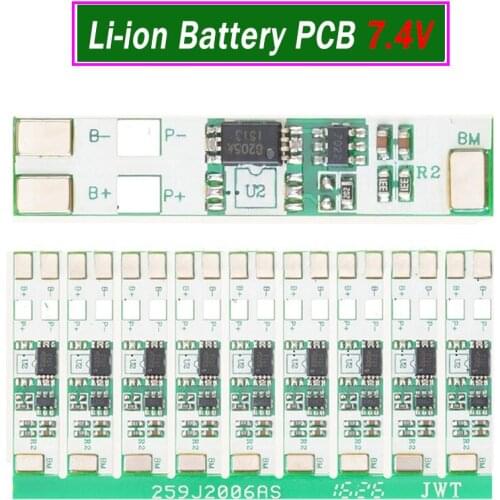 10x 7.4V High-Current Over-Charge Protection Board PCB PCM for Rechargeable Li-ion 18650 Battery Pack DIY 2S Series Connection