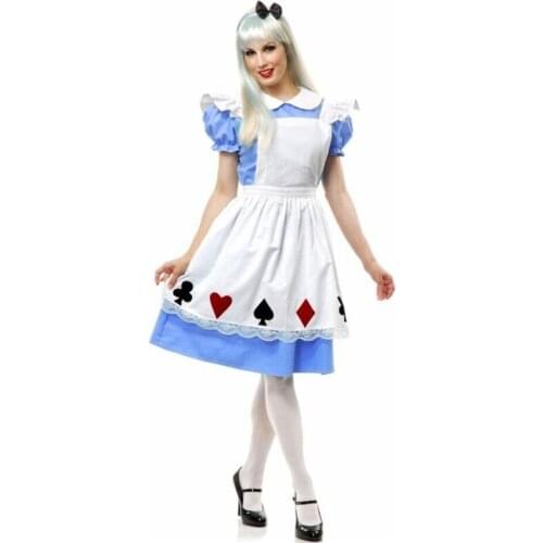 Halloween Anime Blue Party Dress Sweet Lolita Maid Dream Sissy Maid Cosplay Costume
