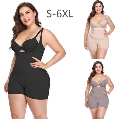 Free shippingOne-piece Waist Hips Tight Body Fat Body Plus Size Bodysuit Slimming Sheath Belly Women Womens Binders And Shapers