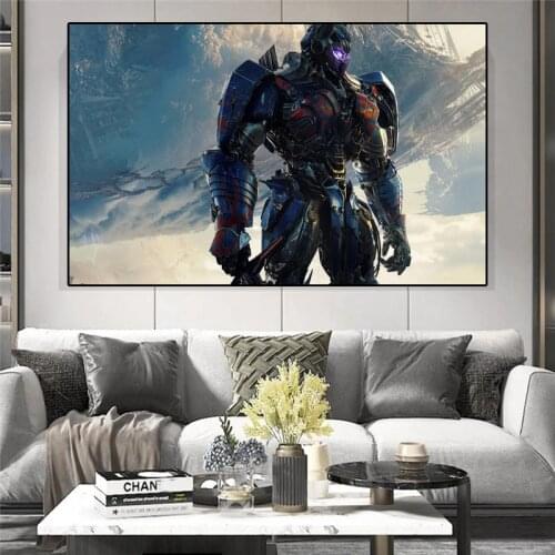 Popular movie Transformers Autobots Bumblebee Canvas Painting HD Print Poster Family Living Room Decoration Teen Room Decoration