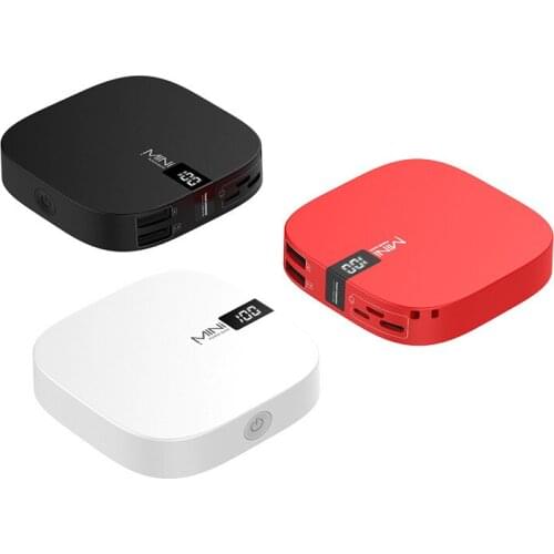 10000mAH Portable Mini Size LED Digital Display Power Bank Double USB Output 2.1A Fast Phone Charger Powerbank For Mobile Phone