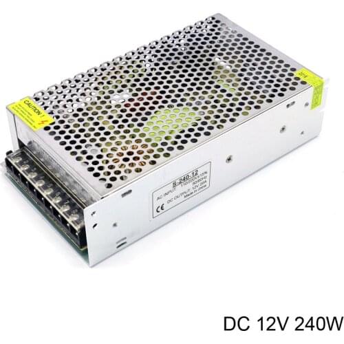Dc 12V 20A 240W Switch Mode Power Supply Converter Ac to Dc Transformer Power Supply 240W