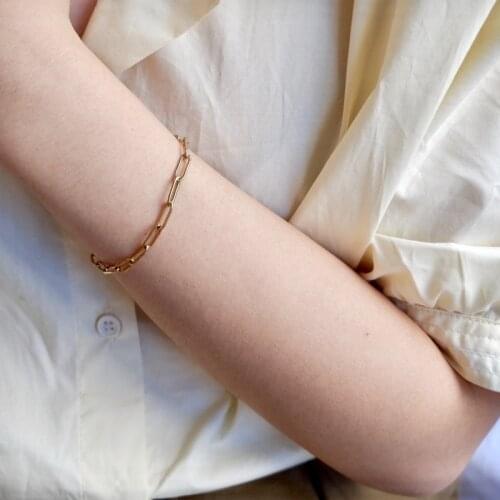 Simple Chain Bracelet for Women Luxury Jewelry Designer Bracelet Gold Color Women Bracelets Jewelry Fashion Accessories